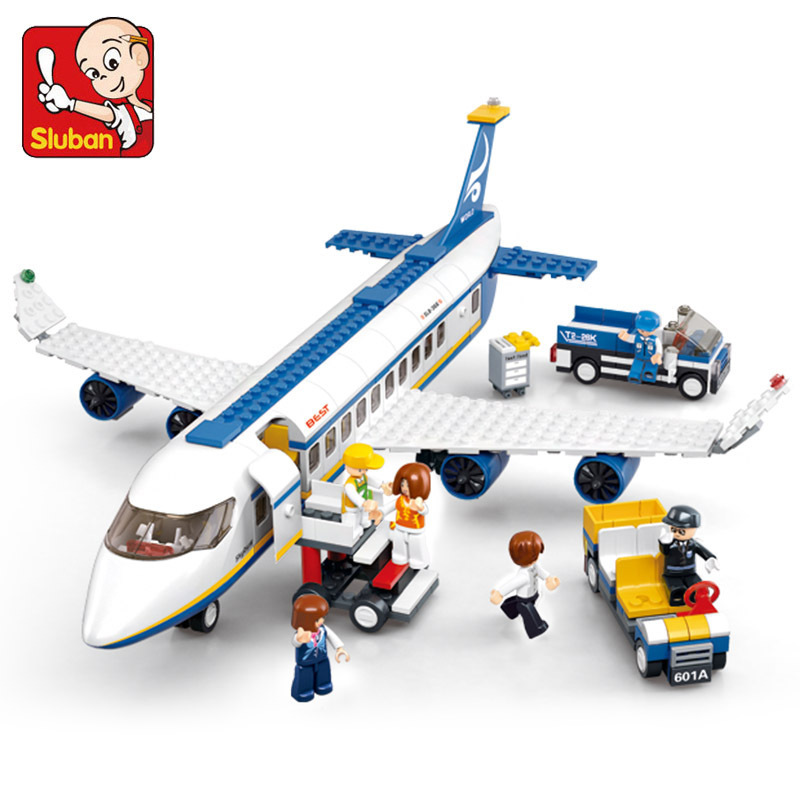 Lego Set Creator - SLUBAN City Aviation Airport Airplane Passenger