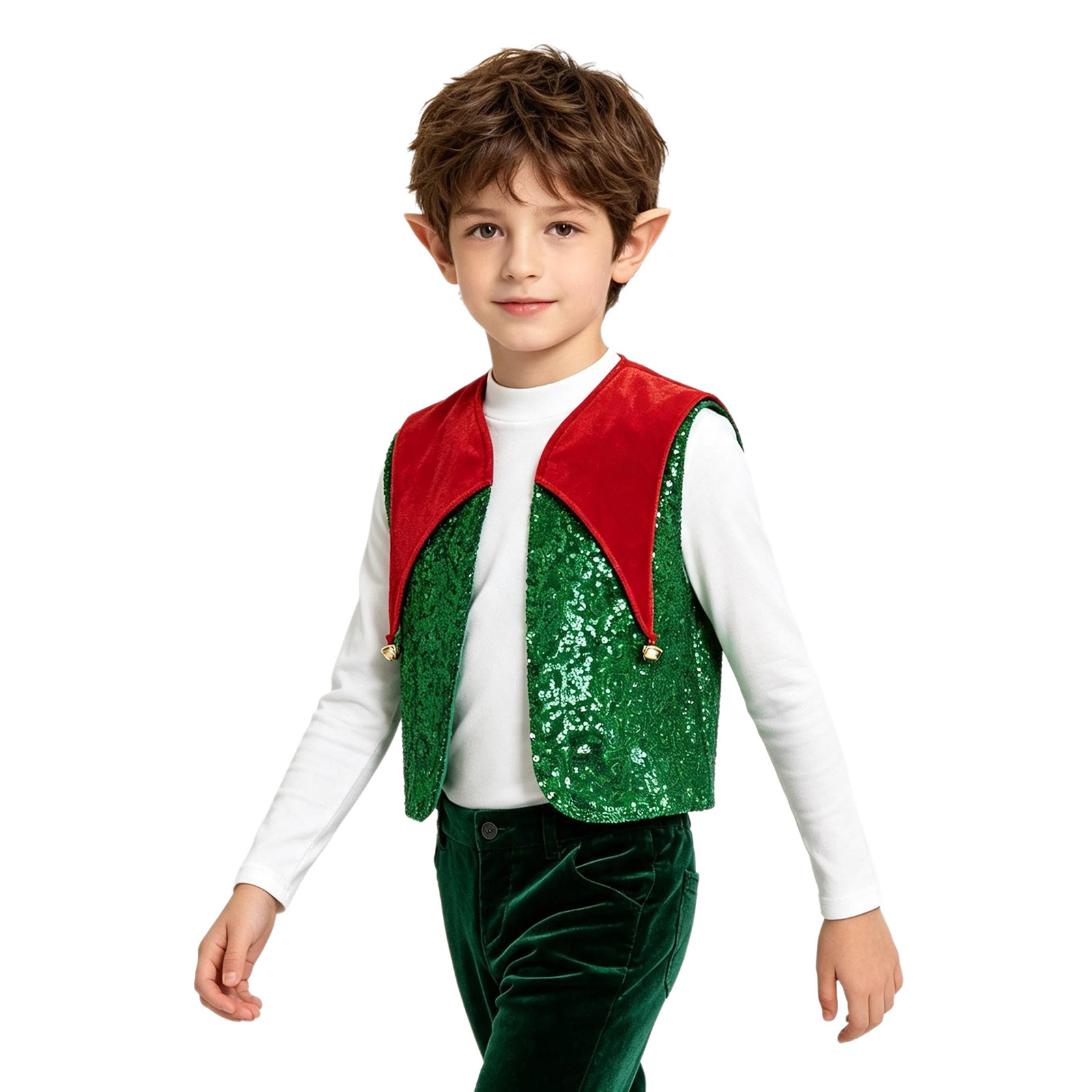 Unisex Kids Christmas Elf Wais - Elf Costume Christmas ulasan dan harga