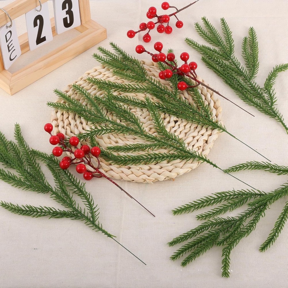 10PCS Christmas Artificial Nor - Christmas Wreath Fake ulasan dan harga