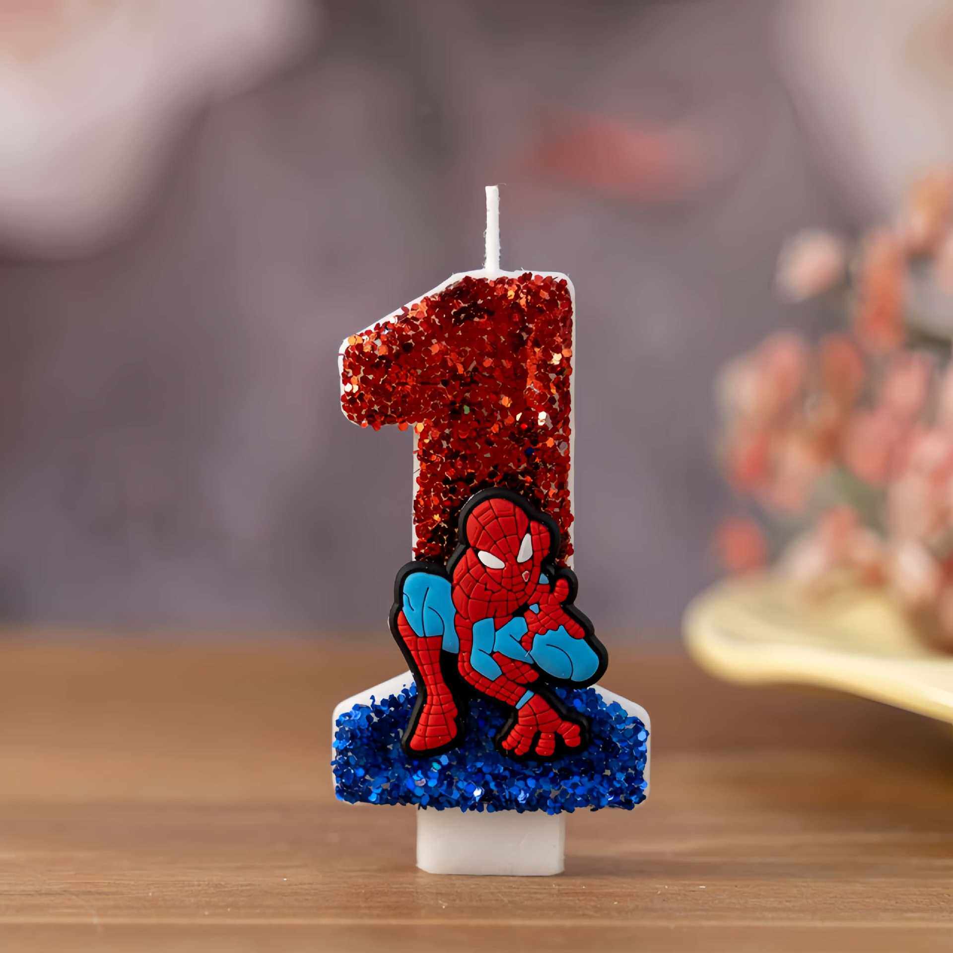 0-9 Superhero SpiderMan Fun Fi - Holiday Candle Set ulasan dan harga