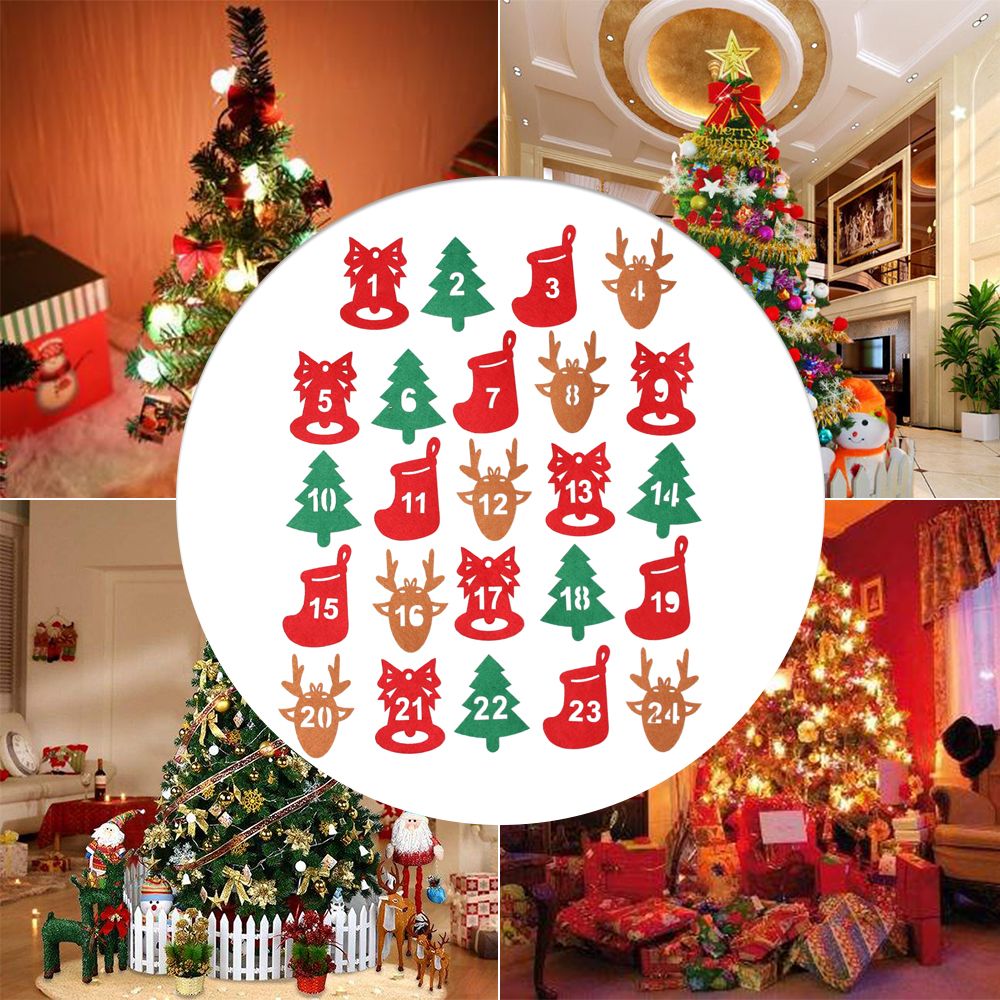 24Pcs/Bag Merry Christmas Adve - Advent Calendar Gift ulasan dan harga