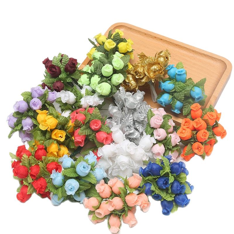 12/36/72/144PCS Rose Artificia - Christmas Wreath Fake ulasan dan harga