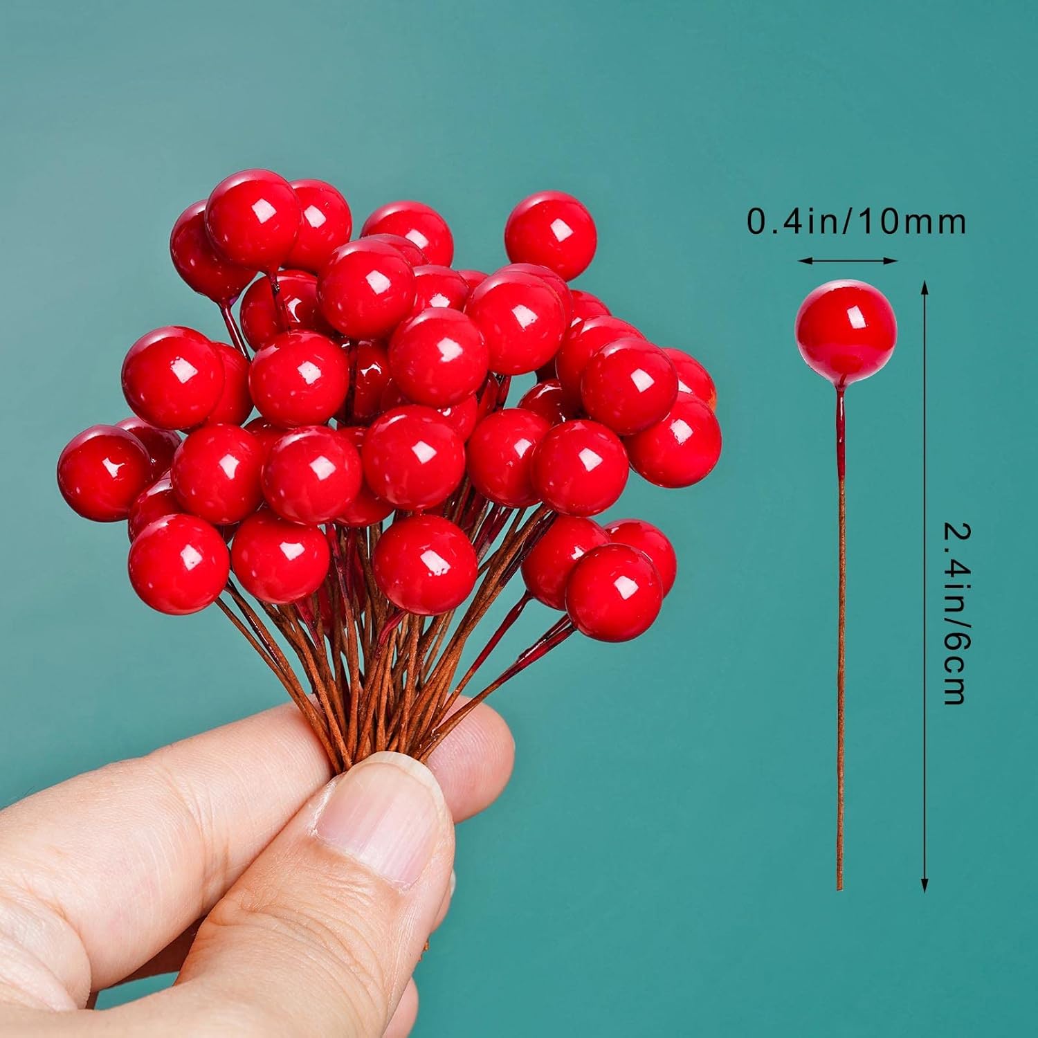 Artificial Holly Berries Mini  - Christmas Wreath Fake ulasan dan harga
