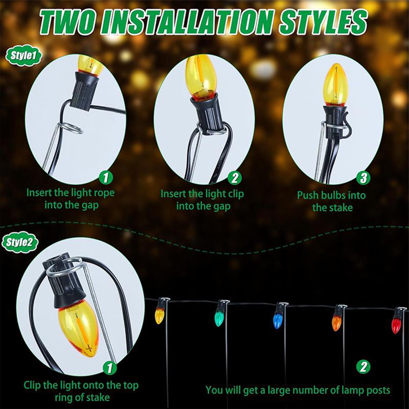 Christmas Light Stakes 12-Inch - Christmas Lights Outdoor ulasan dan harga